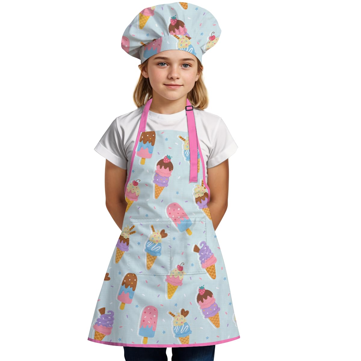 Gorra de chef SANDJEST para niña, complemento ideal para cocinar