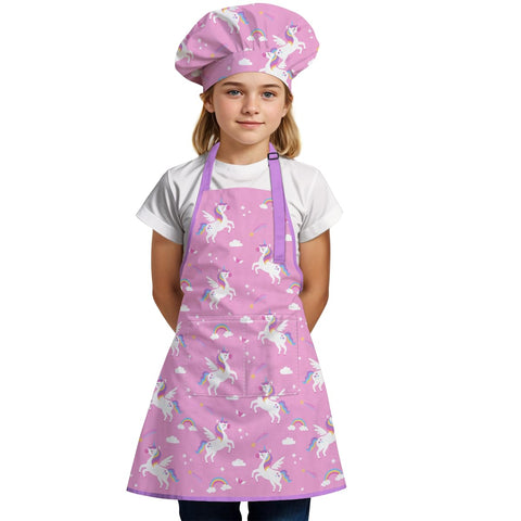 SANDJEST Gorro de Chef a juego, completa la experiencia culinaria para niñas.