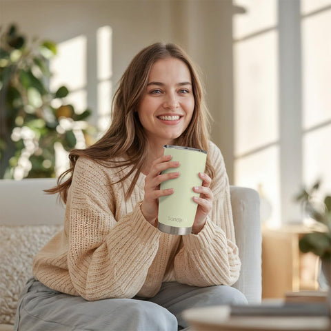 Regalo perfecto SANDJEST verde 20oz, opciones de diseño para gustos