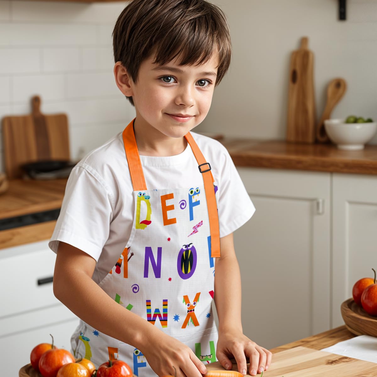 SANDJEST niño cocinando con conjunto, perfecto para practicar recetas seguras
