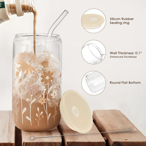 Pajilla de vidrio Sandjest reutilizable para bebidas
