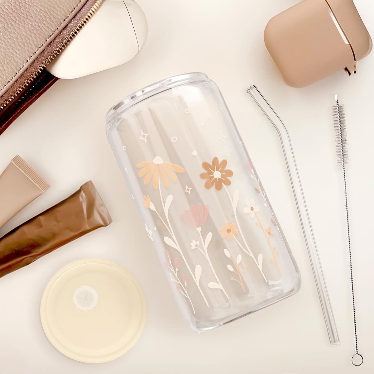 Regalo sostenible Sandjest con vaso floral de 16 oz