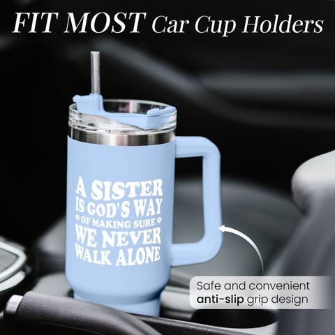 SANDJEST tumbler 40oz para uso diario en casa, trabajo o viaje.
