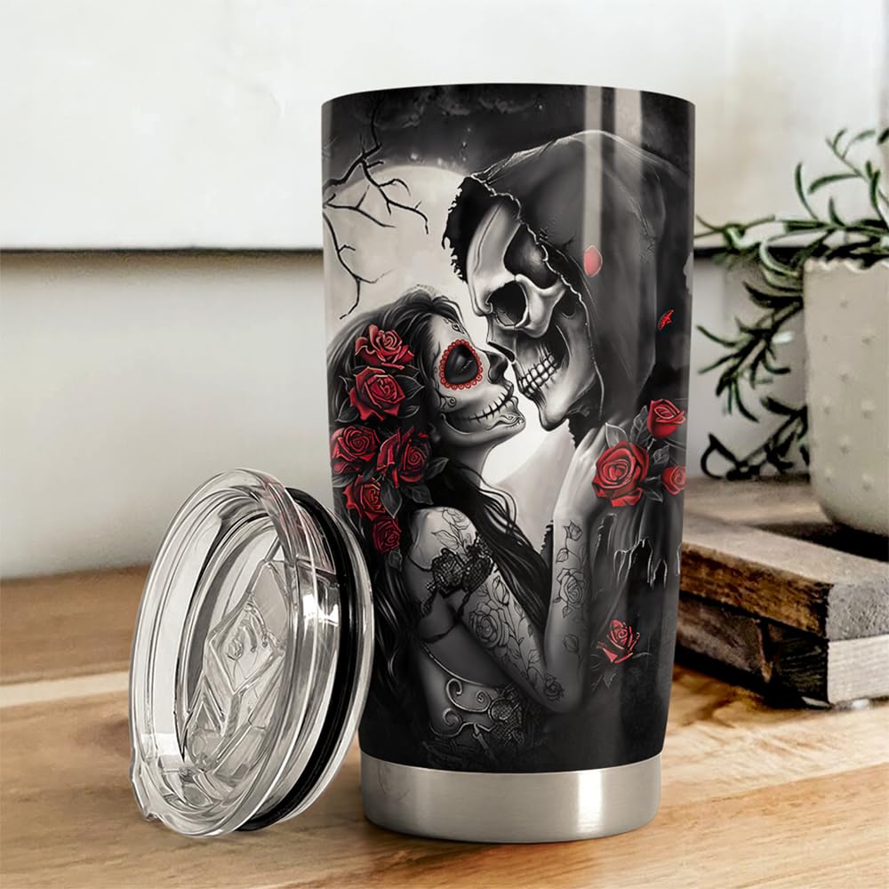 Sandjest vaso con tapa segura para viajes y actividades al aire libre.