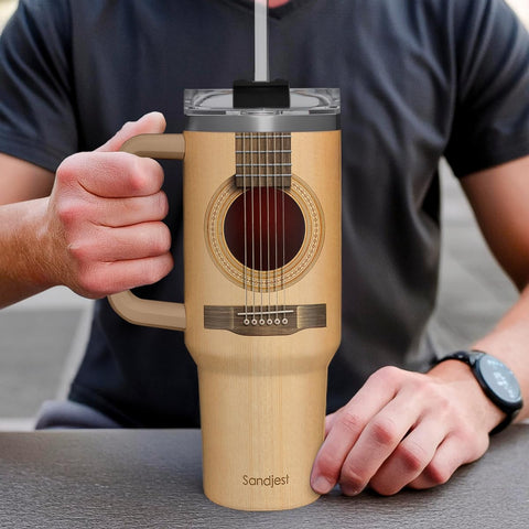 Tapa hermética y pajilla incluida para evitar derrames en la taza SANDJEST