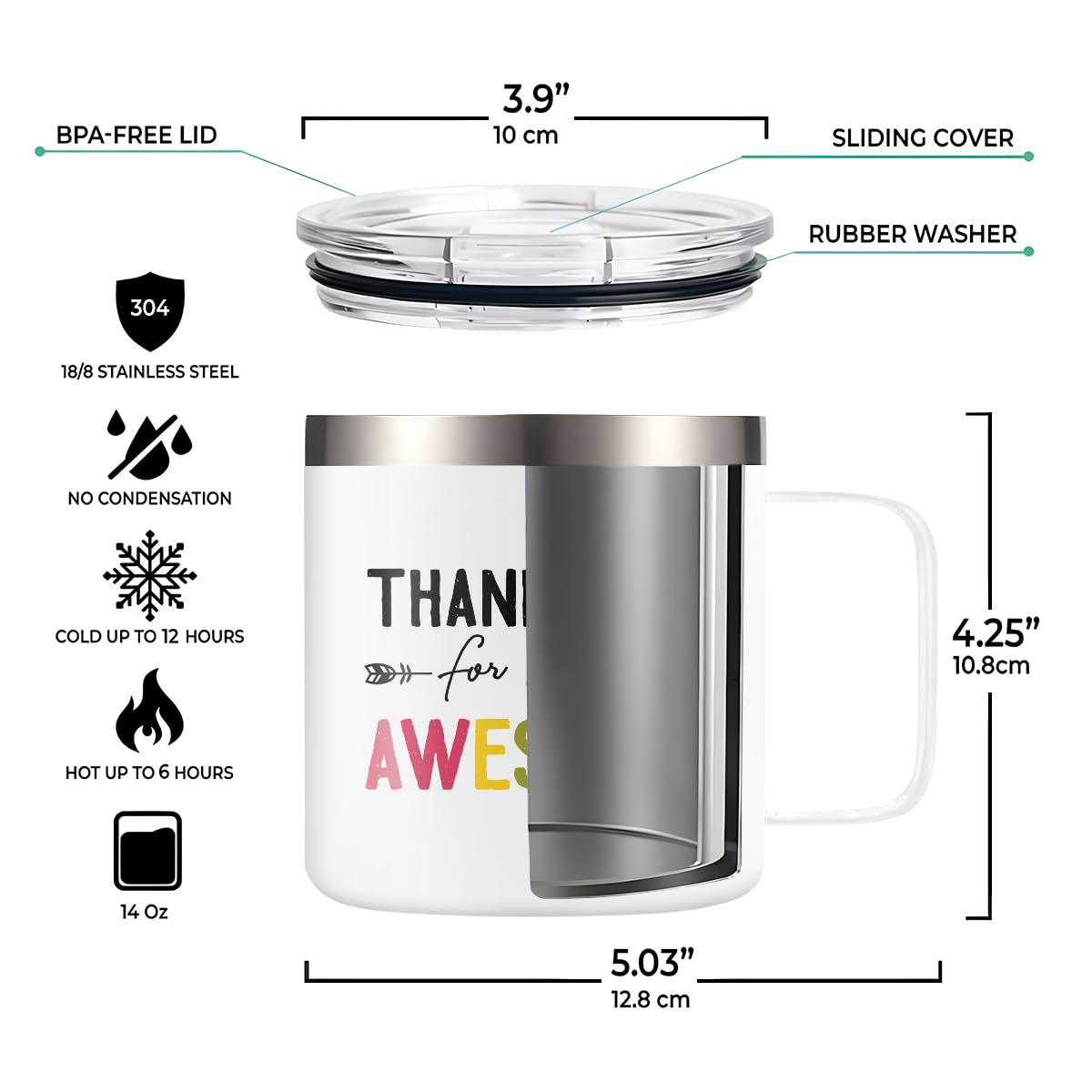 Sandjest taza regalo para mujeres y amigas con estilo.