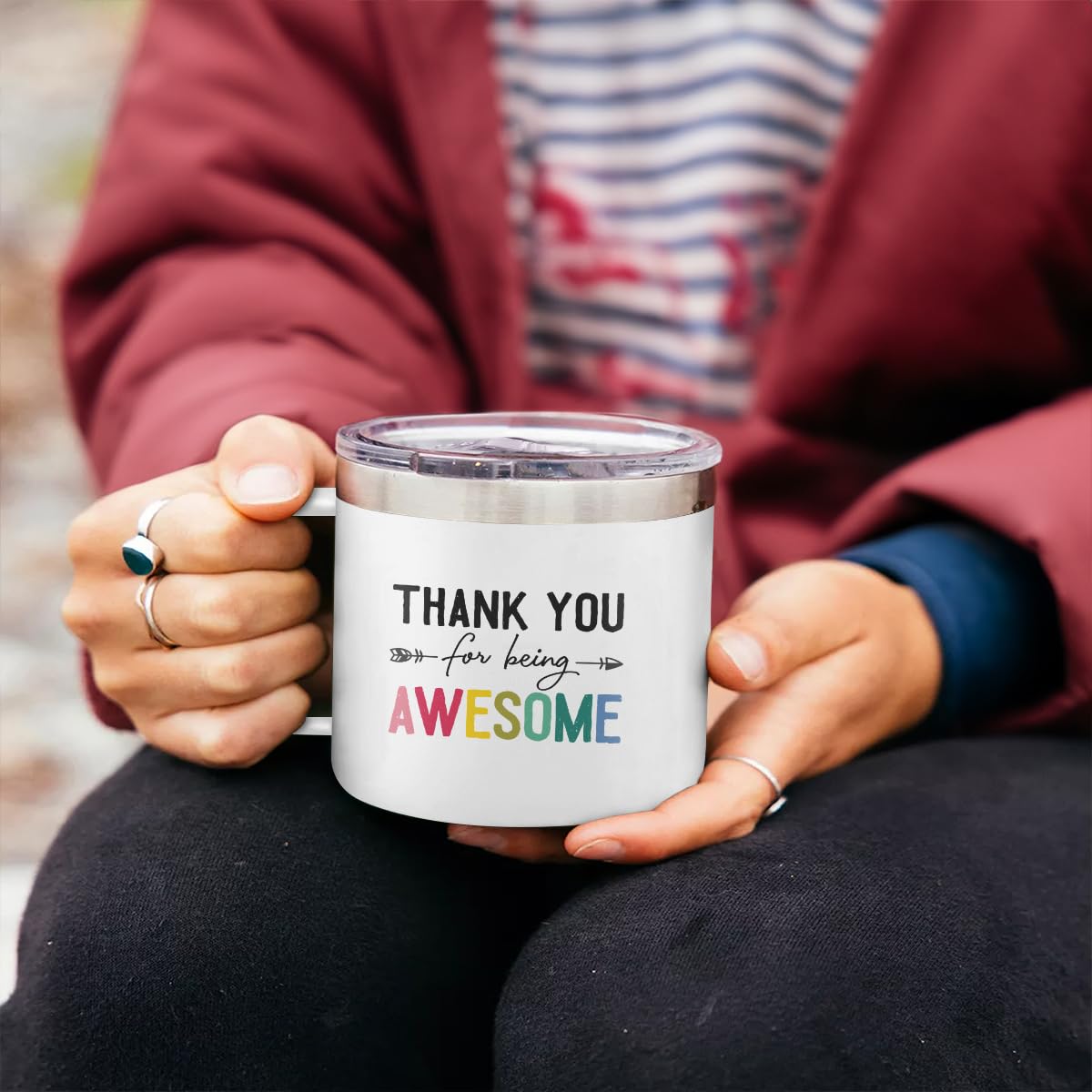 Sandjest taza uso diario, duradera y fácil de limpiar.