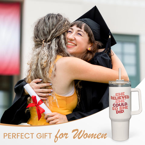 SANDJEST tumbler 40oz con diseños variados para regalo práctico.