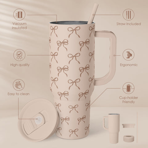 SANDJEST vaso con pajilla deslizable, ideal para beber sin esfuerzo.