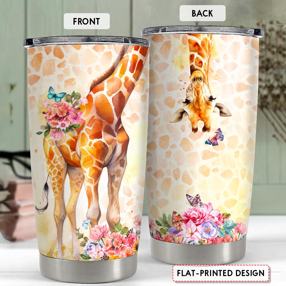 SANDJEST Giraffe 20oz tapa hermética para evitar derrames.