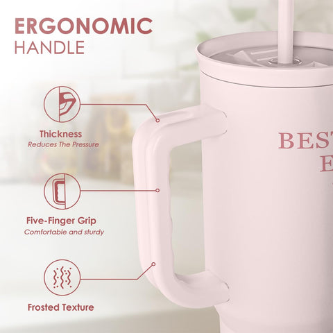 SANDJEST vaso termo con tapa deslizante para viajes
