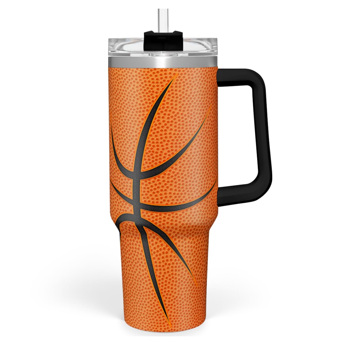 Vaso Sandjest baloncesto con asa y 40 onzas, ideal para llevar al entrenamiento.