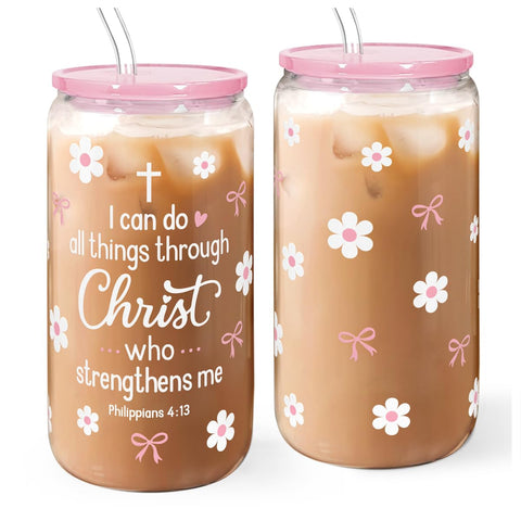 Vaso de cristal SANDJEST con tapa acrílica, uso diario con estilo.