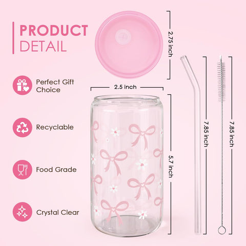 SANDJEST vaso cristal con diseño transparente para bebidas frías