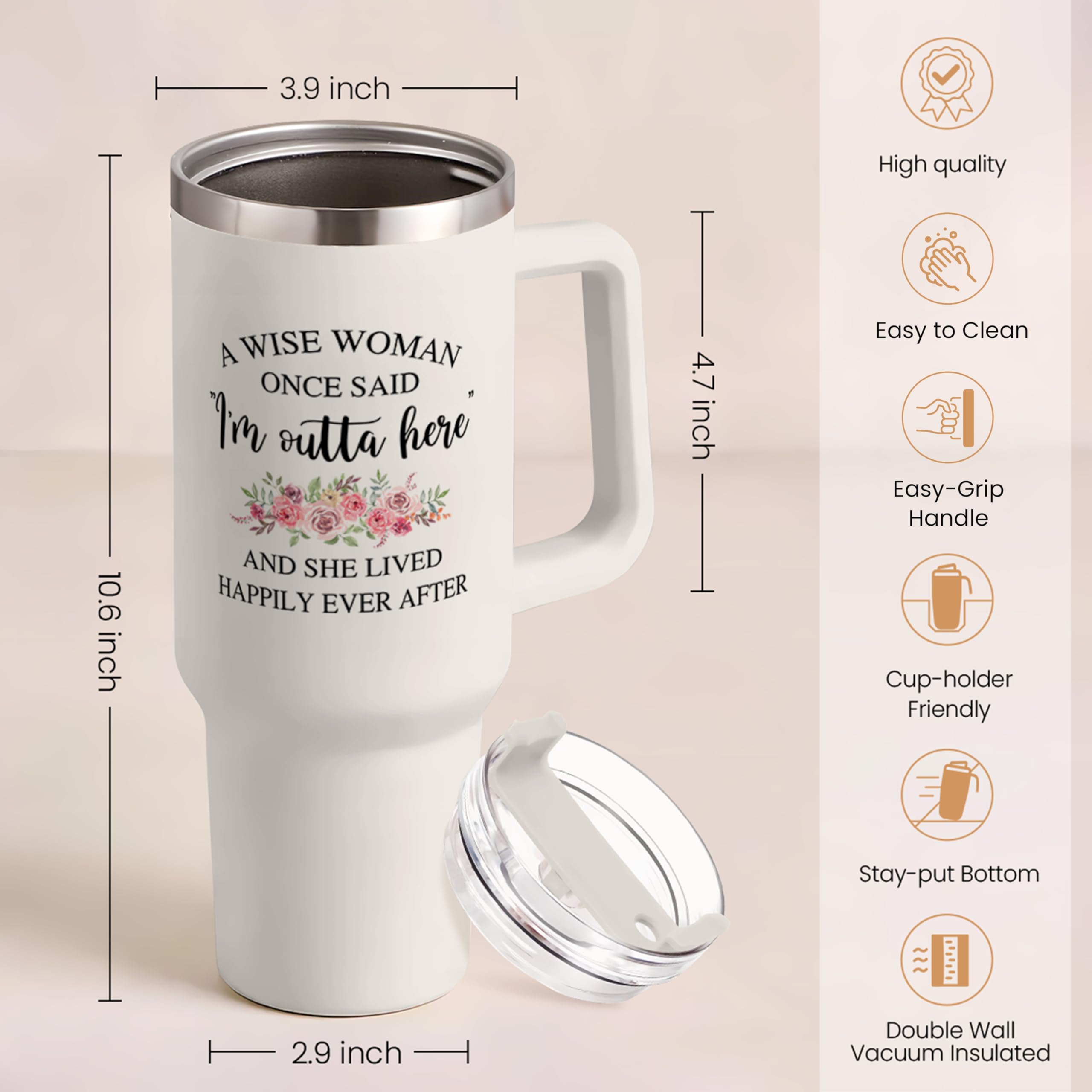 Vaso SANDJEST con doble pared y aislamiento para bebidas frías o calientes
