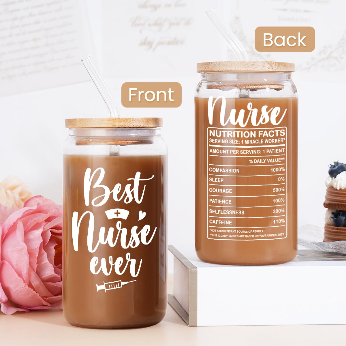 SANDJEST vaso de enfermería, detalle del cierre, diseño limpio