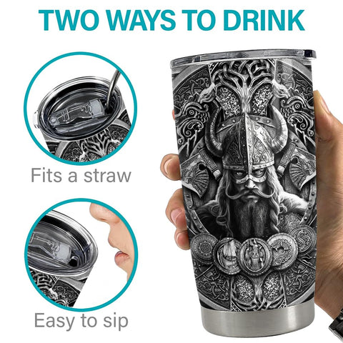Vaso compatible con portavasos, seguro en coche y oficina.