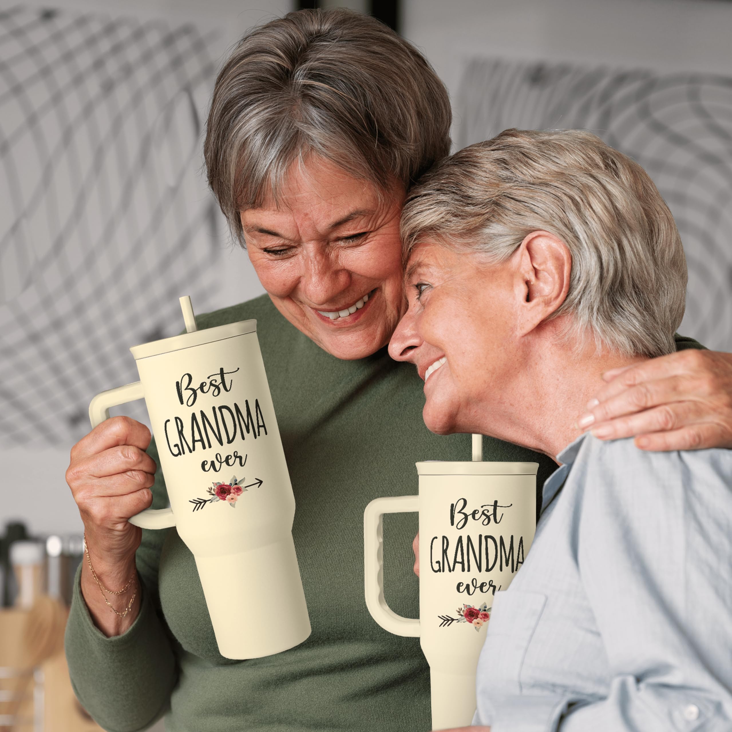 SANDJEST Vaso con diseño ergonómico y asa cómoda.