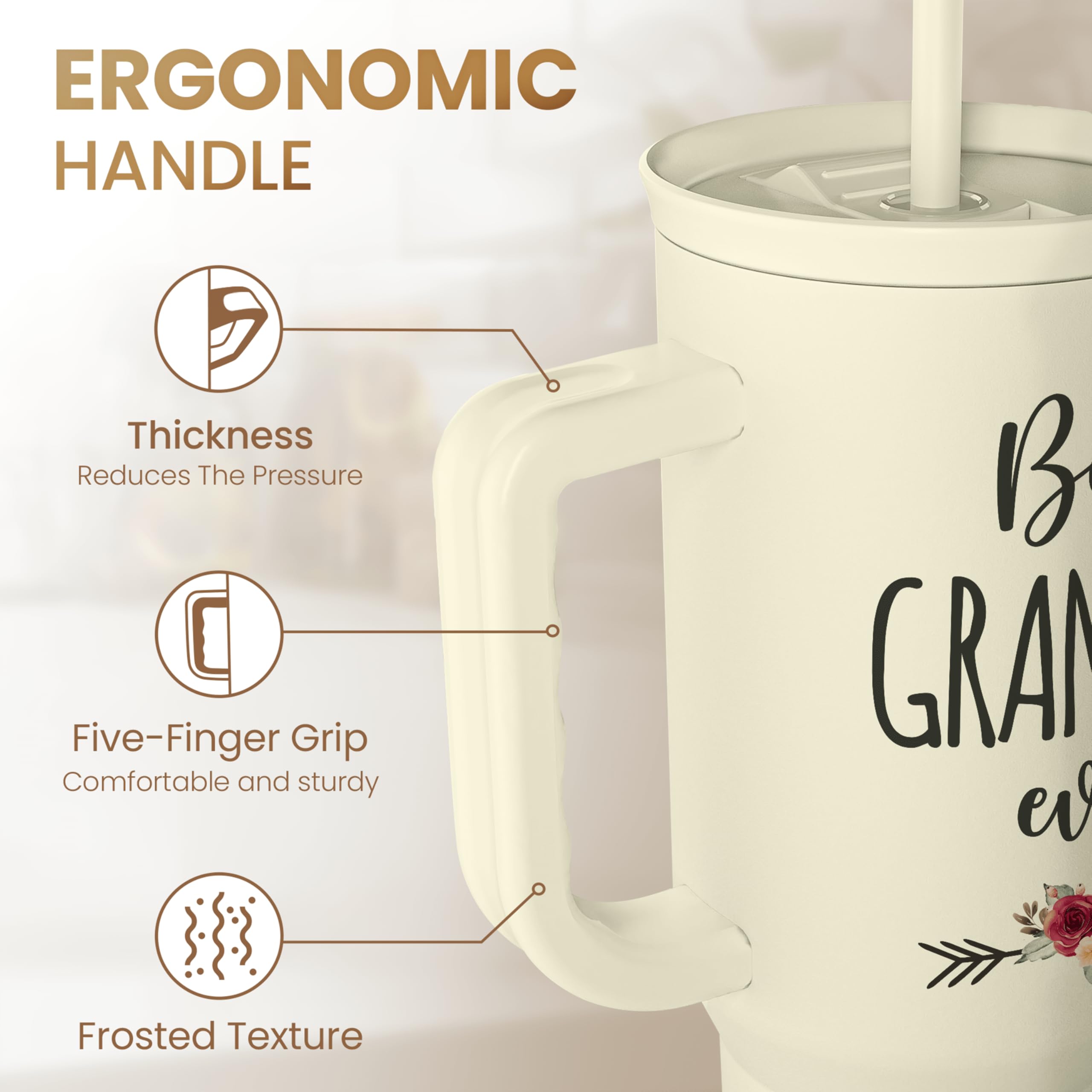 SANDJEST Vaso para regalo diario, cómodo para casa y trabajo.