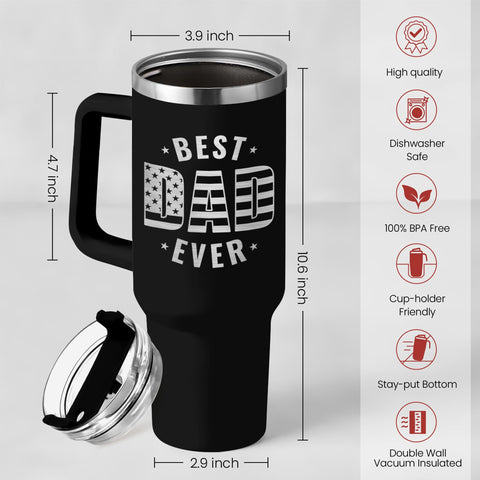 SANDJEST vaso termo de acero inoxidable con doble pared, mantiene la temperatura por más tiempo