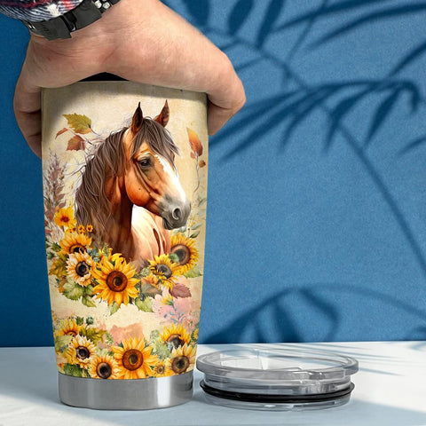 SANDJEST Vaso termico caballo detalle diseños, variedad para gusto personal.