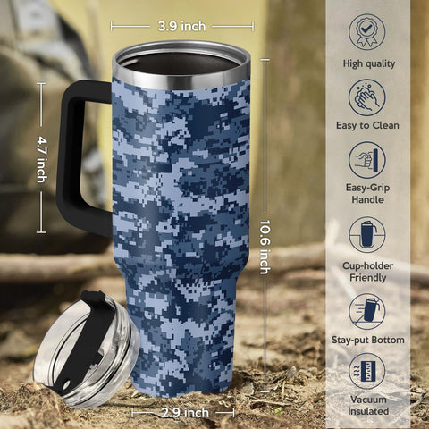 Vaso térmico camuflaje SandJest 40oz para uso diario en casa u oficina