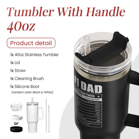 SANDJEST vaso termo con tapa y pajilla, ideal para viajes y oficina