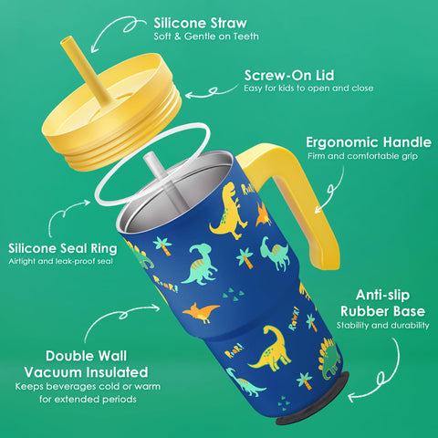 Vaso termico ligero, ideal para mochila de niños