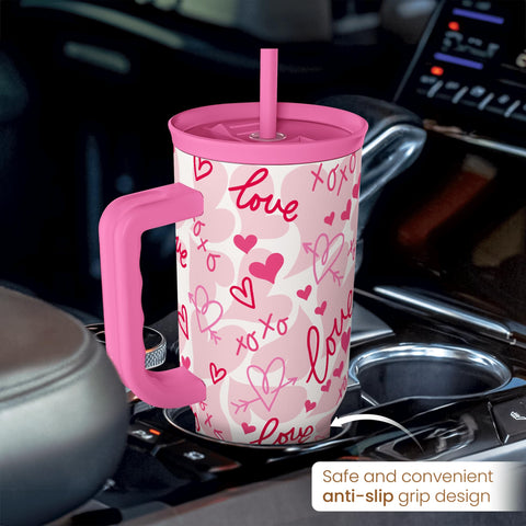 SANDJEST vaso con mango ergonómico, fácil de transportar.