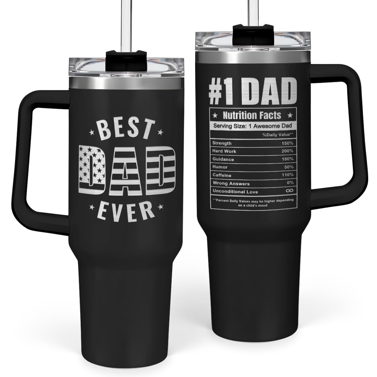 SANDJEST vaso termo papa 40oz con mango para llevar y mantener bebidas frías o calientes