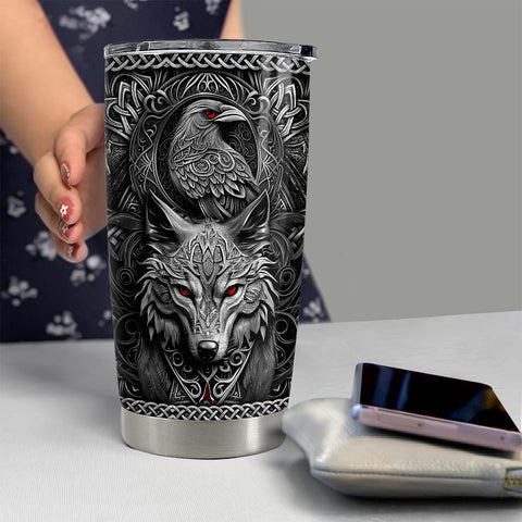 SANDJEST Viking Cup 20oz, idea regalo: diseño temático que agrada a fanáticos del Viking