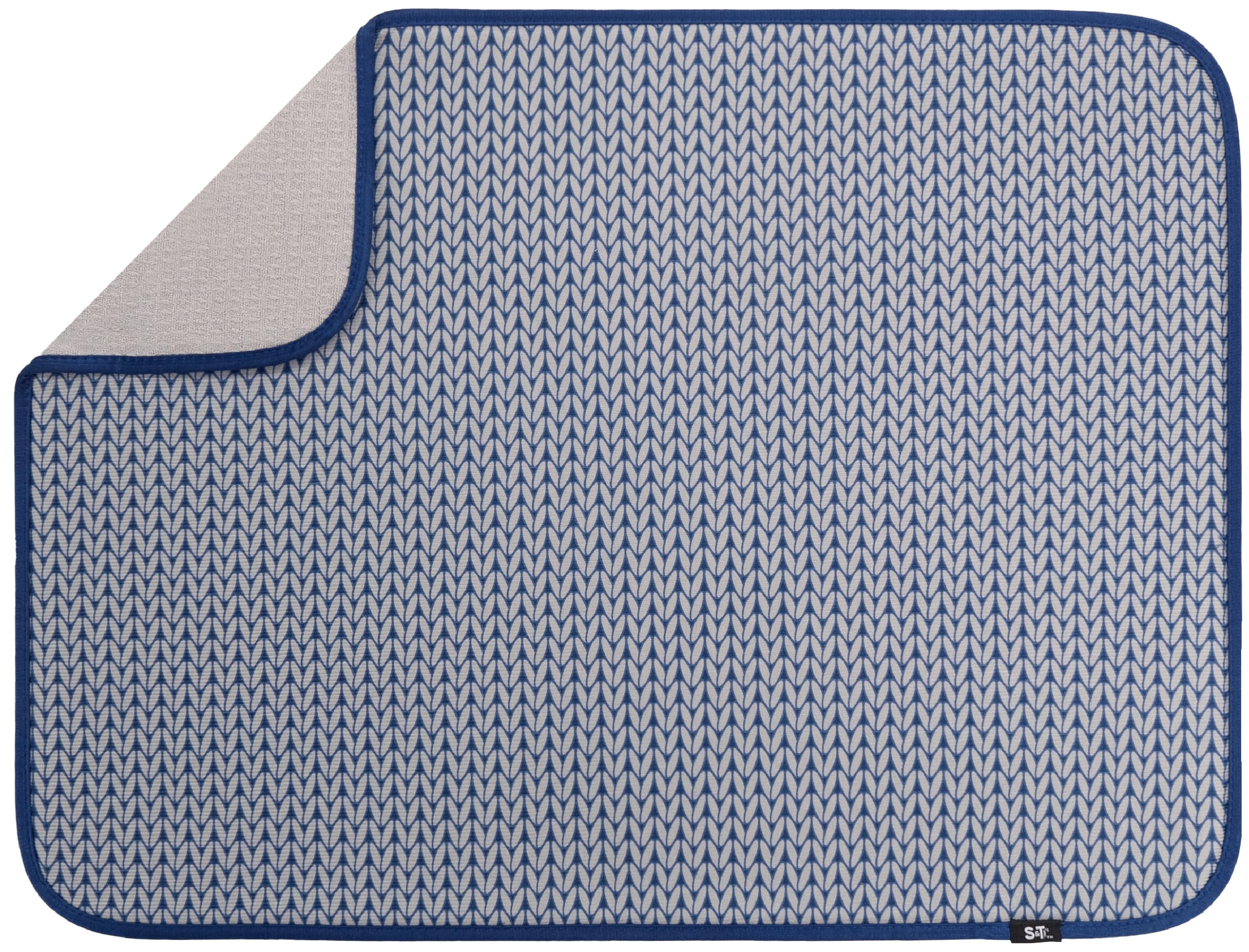 Alfombra S&T INC. para secado de platos, absorbe agua y mantiene la encimera seca.