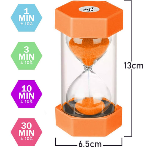 Temporizador SANDTIMER morado de 10 minutos para oficina.