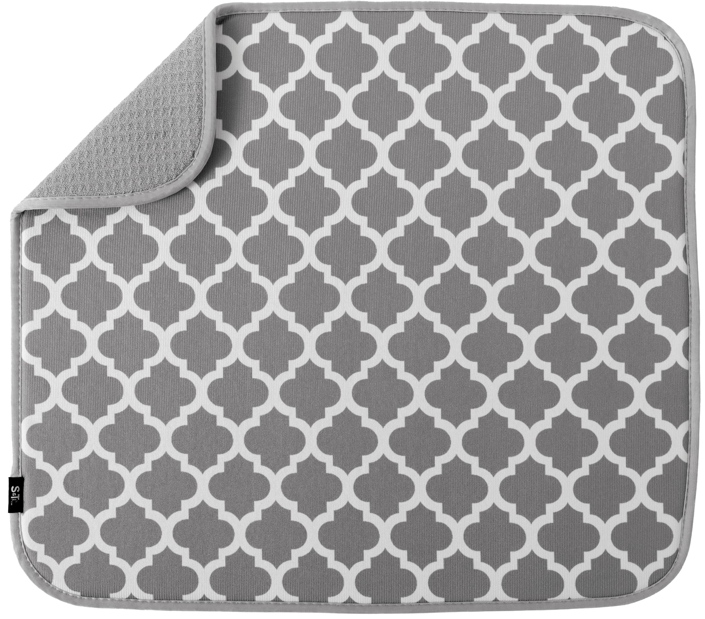 Tapete microfibra S&T INC. para secar platos 16x18, alta absorción.