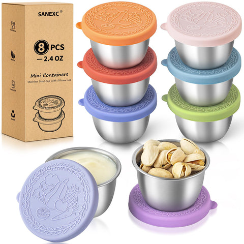 SANEXC envases para ensaladas de 2-4 oz, ideales para llevar.