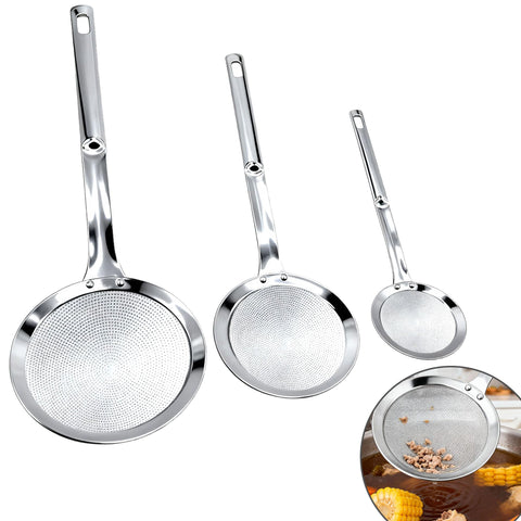 Sanfylikus cucharón escurridor de malla fina 304 para aceite y espumas.