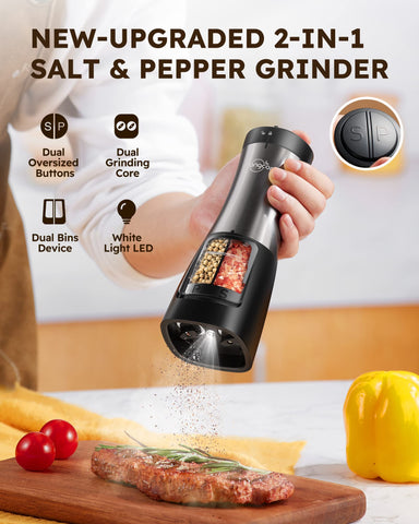 Sangcon capacidad doble 150ml y 75ml para dos especias al instante