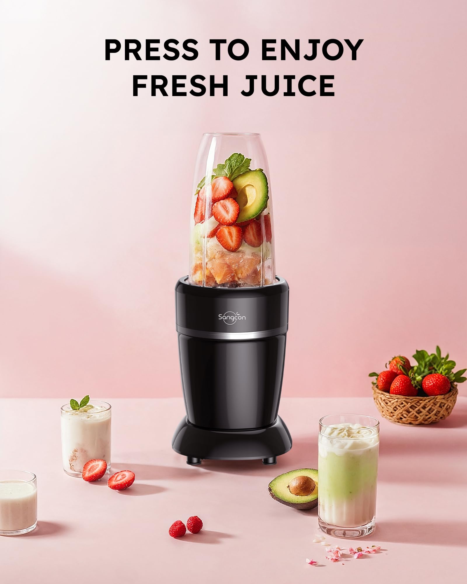 Vaso de smoothie Sangcon 17oz para batidos frescos en la oficina