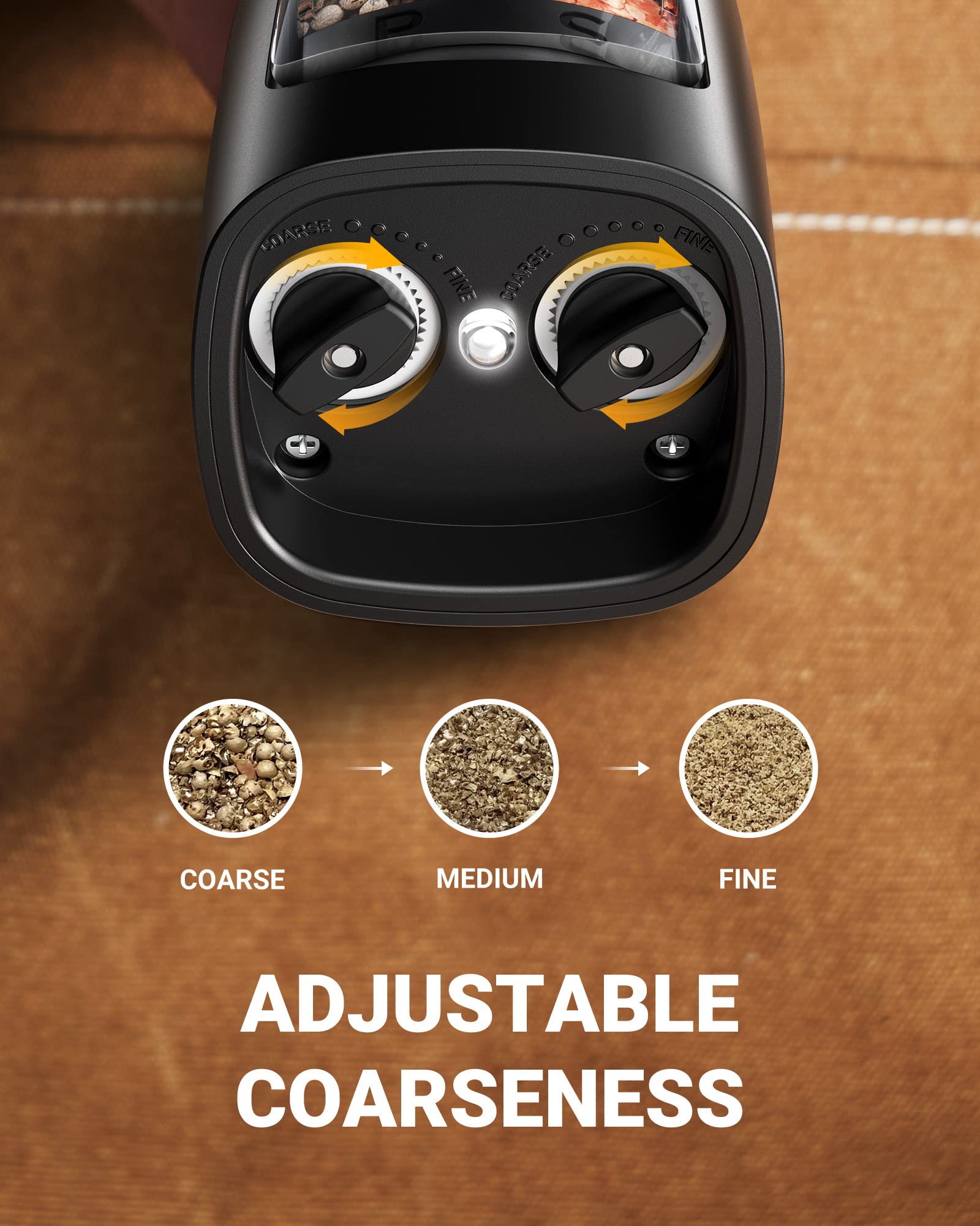 Sangcon molinillos cerámicos duales para moler rápido y durable