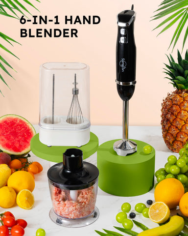 La Sangcon picadora de 500 ml con cierre giratorio facilita trocear ingredientes.