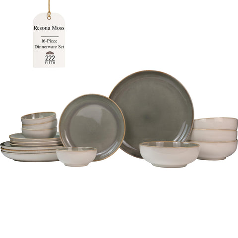 SANGO Resona Moss plato principal de 11,5 pulgadas: color esmeralda para comidas elegantes.