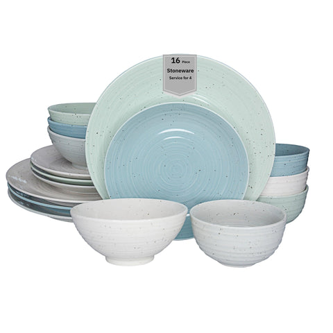 Sango Siterra Artist Blend plato principal brillante para comidas diarias.