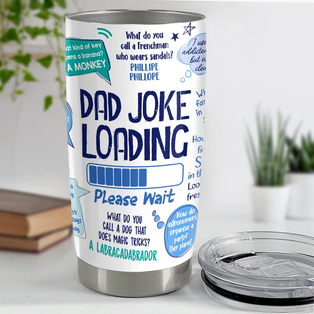 SANDJEST Tumbler para papá 20oz, estilo de diseños: regalo perfecto para papá.
