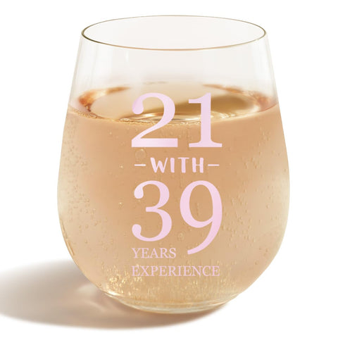 Vaso de vino 15oz de sanjiayishui para celebrar 60 años con estilo
