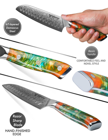SANMUZUO afilado preciso, filo afilado para verduras, pescado y carnes.