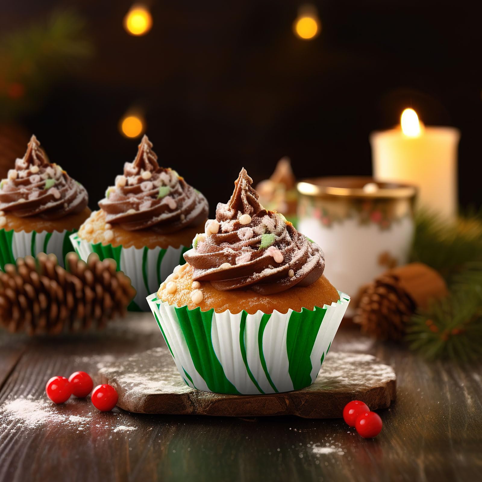 SANNIX bases para cupcakes resistentes al horno, útiles para hornear manteniendo su forma