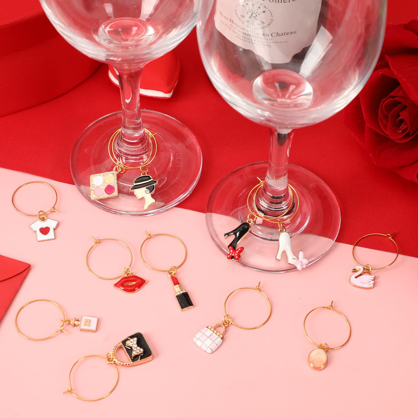 SANNIX charms con formas variadas como estrellas y corazones.