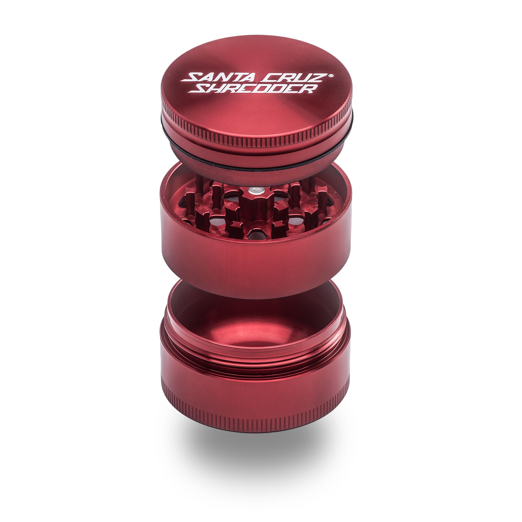 Santa Cruz Shredder molinillo de especias metal tapa texturizada para agarre firme