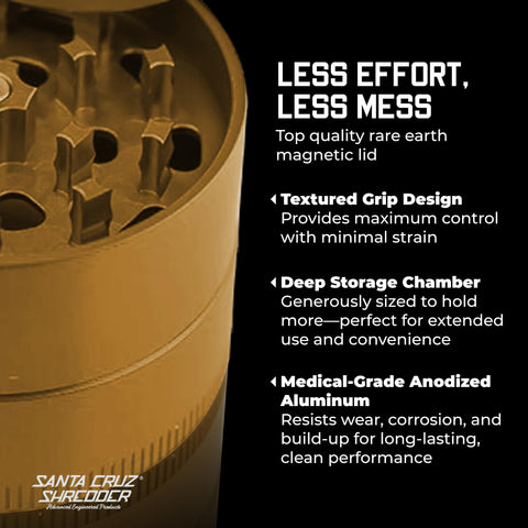 Molinillo de 3 piezas con almacenamiento para especias en Santa Cruz Shredder