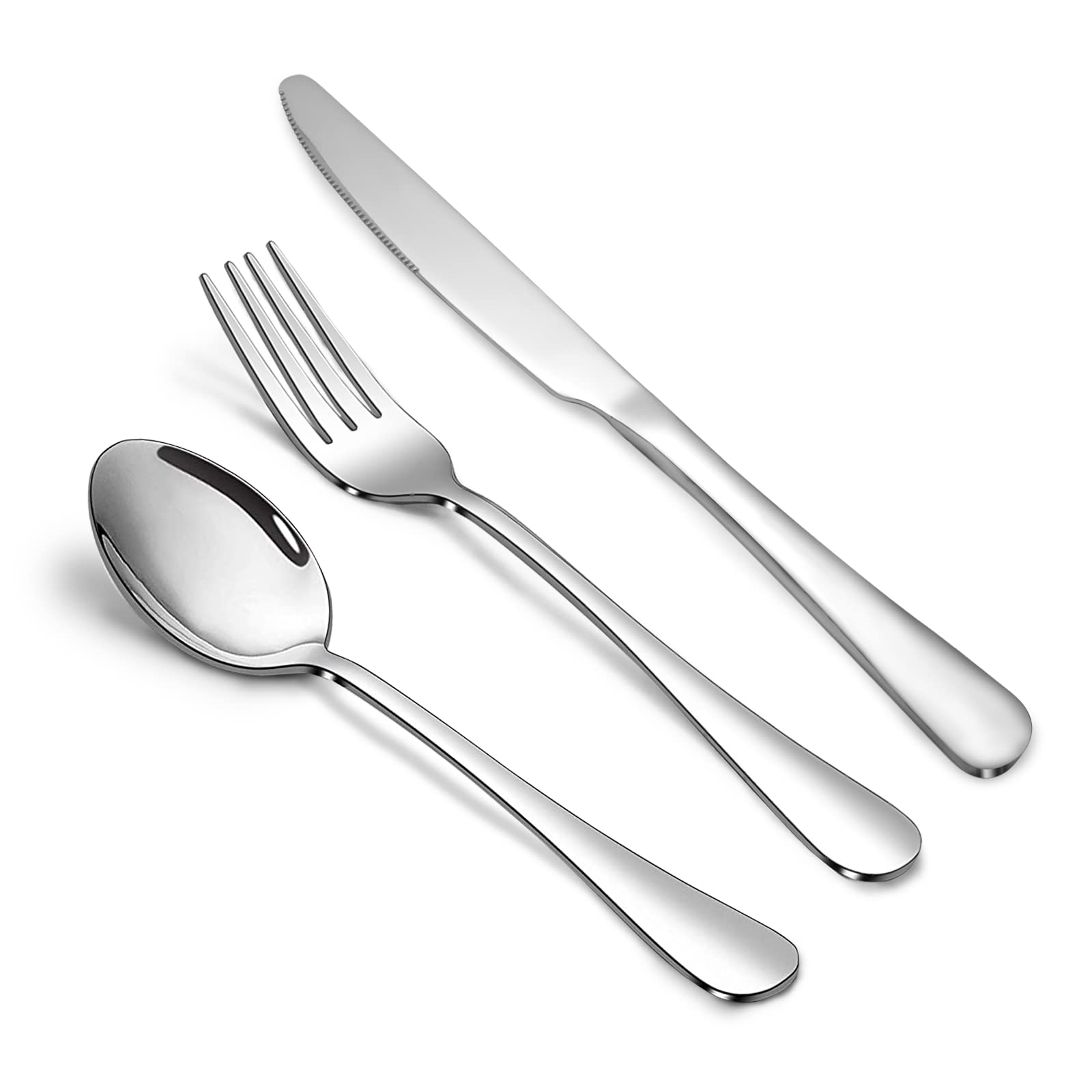 Conjunto de cubiertos SANTUO con acabado espejo para mesa elegante y duradera